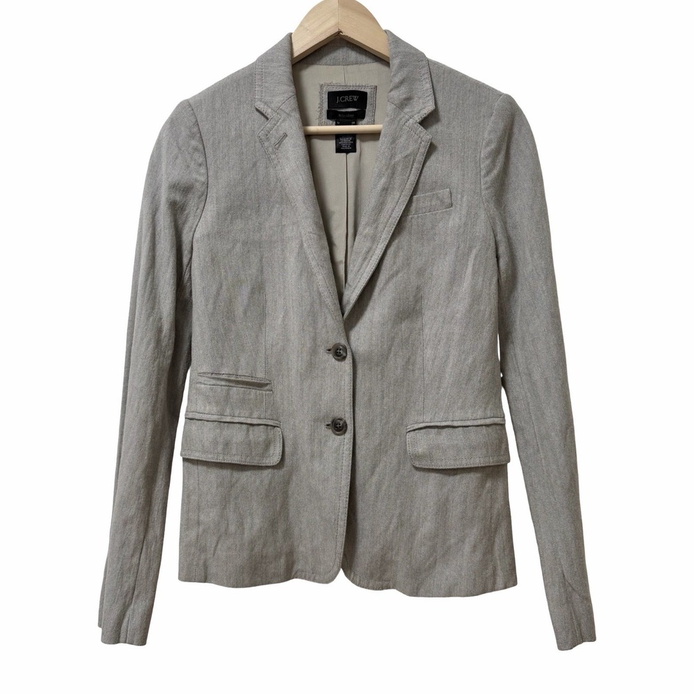 J Crew‎ Womens Single Breasted Schoolboy Blazer Size 6 Academia Office Career